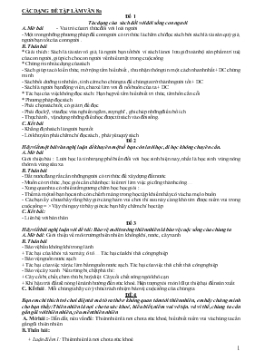 Các dạng đề Tập làm văn 8