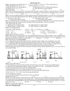 Đề thi tự luyện số 1 môn hóa học lớp 10