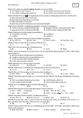 Kiểm tra chương nito - photpho - Môn hóa 11