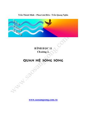 Hình học 11 - Chương 2: Quan hệ song song