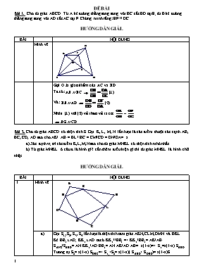 Bài toán Tứ giác lớp 8