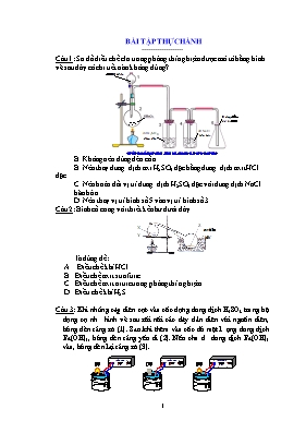 Bài tập thực hành môn Hóa học 11