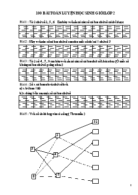 100 bài toán luyện học sinh giỏi lớp 2